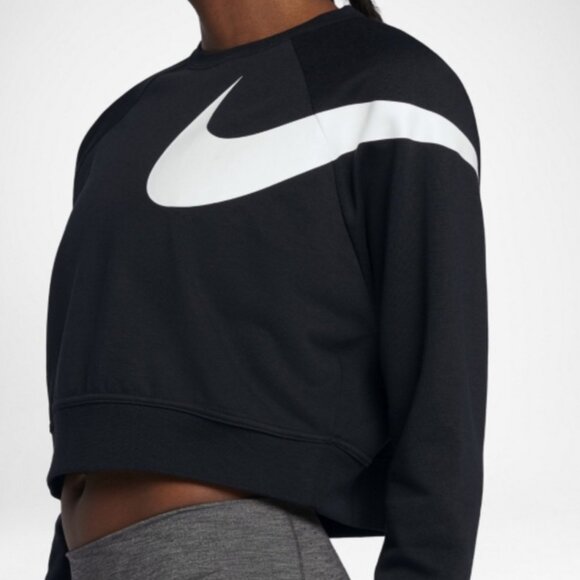 Nike Versa Cropped Sweatshirt, Black, XS - Picture 14 of 15